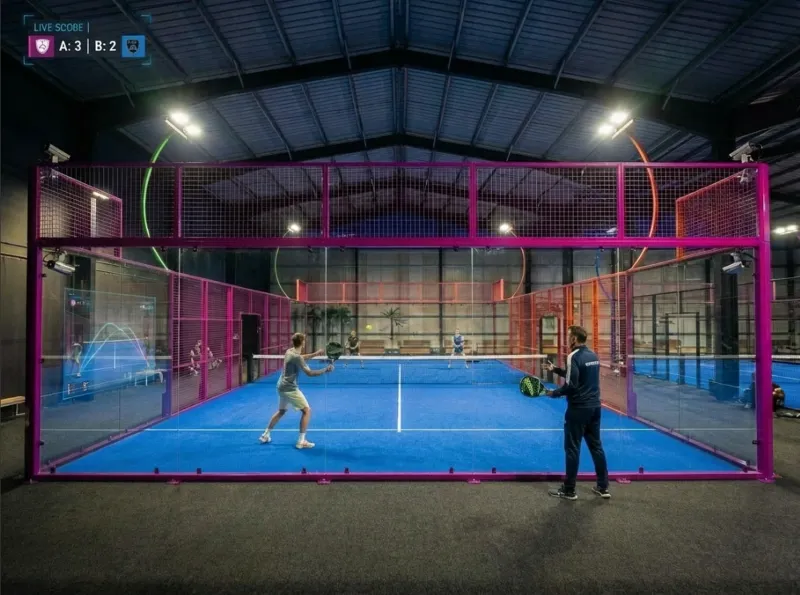 Cours de padel intermédiaire près d’Istres avec travail de bandeja et analyse vidéo Splash à Fos-sur-Mer